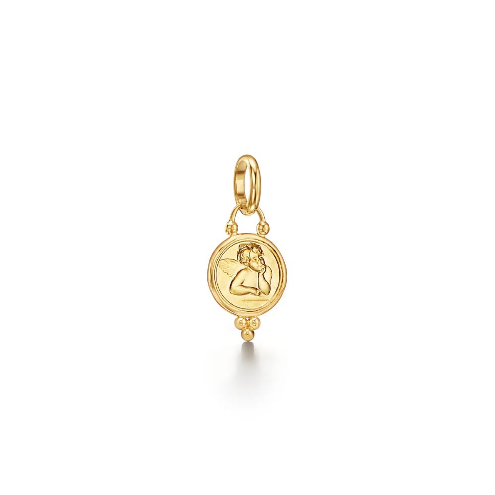 Temple St. Clair 18k Yellow Gold Small Angel Charm